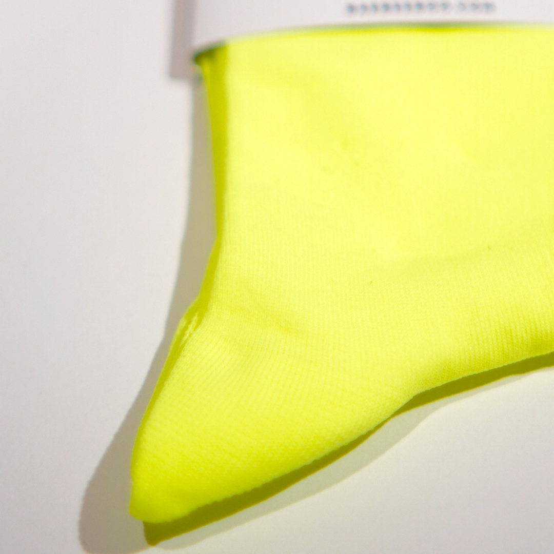 Glow Bestie Neon Yellow Socks
