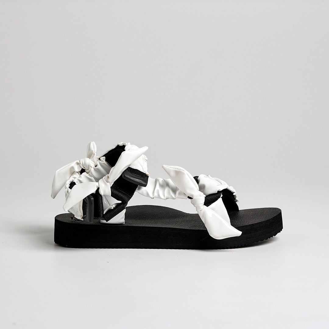 Patent Sandals, White, Travel Sandals
