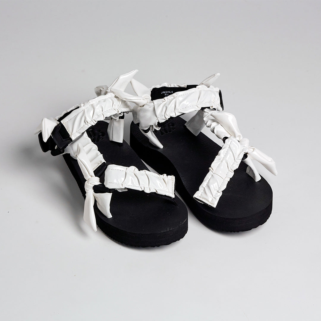 Patent Sandals, White, Travel Sandals
