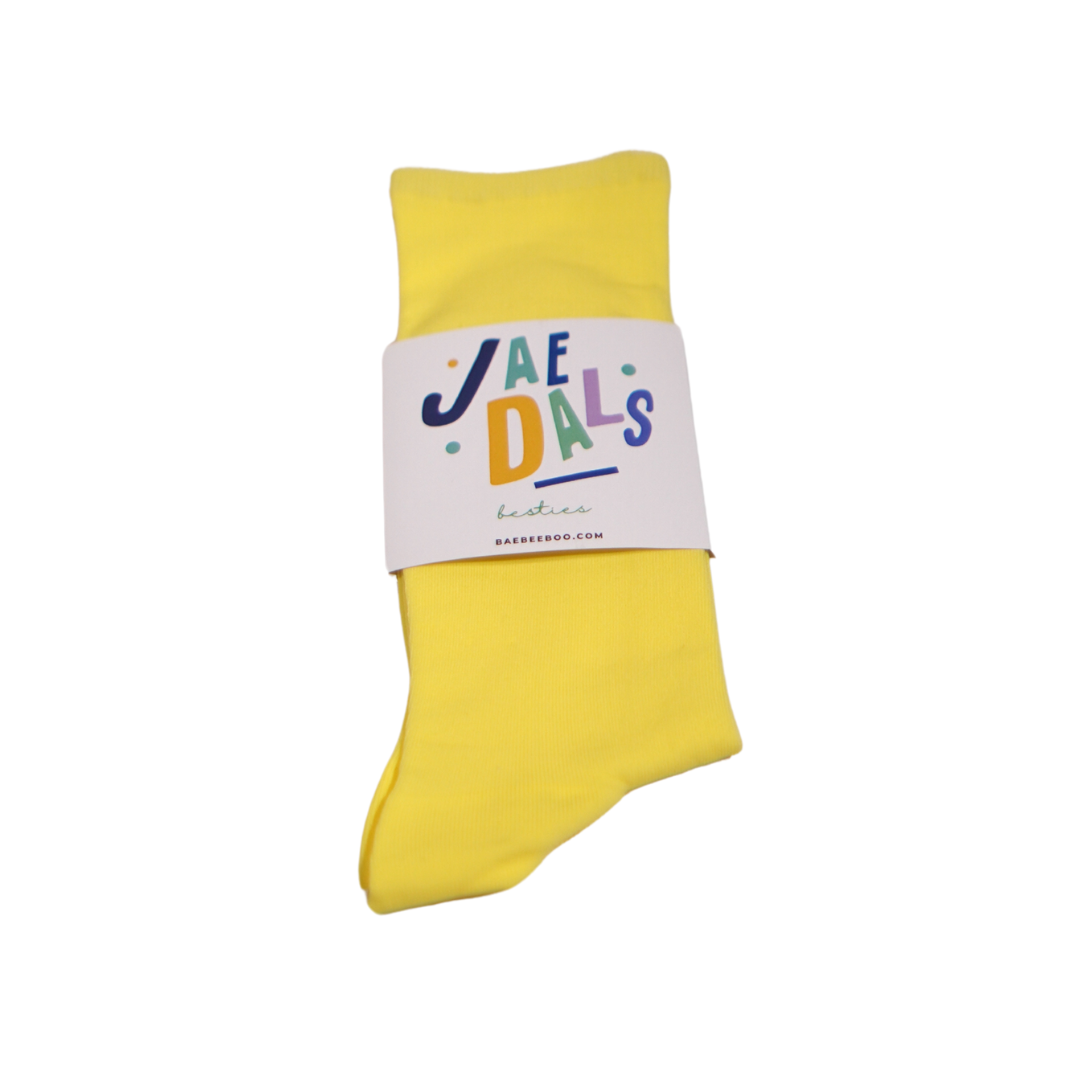 Glow Bestie Yellow Socks