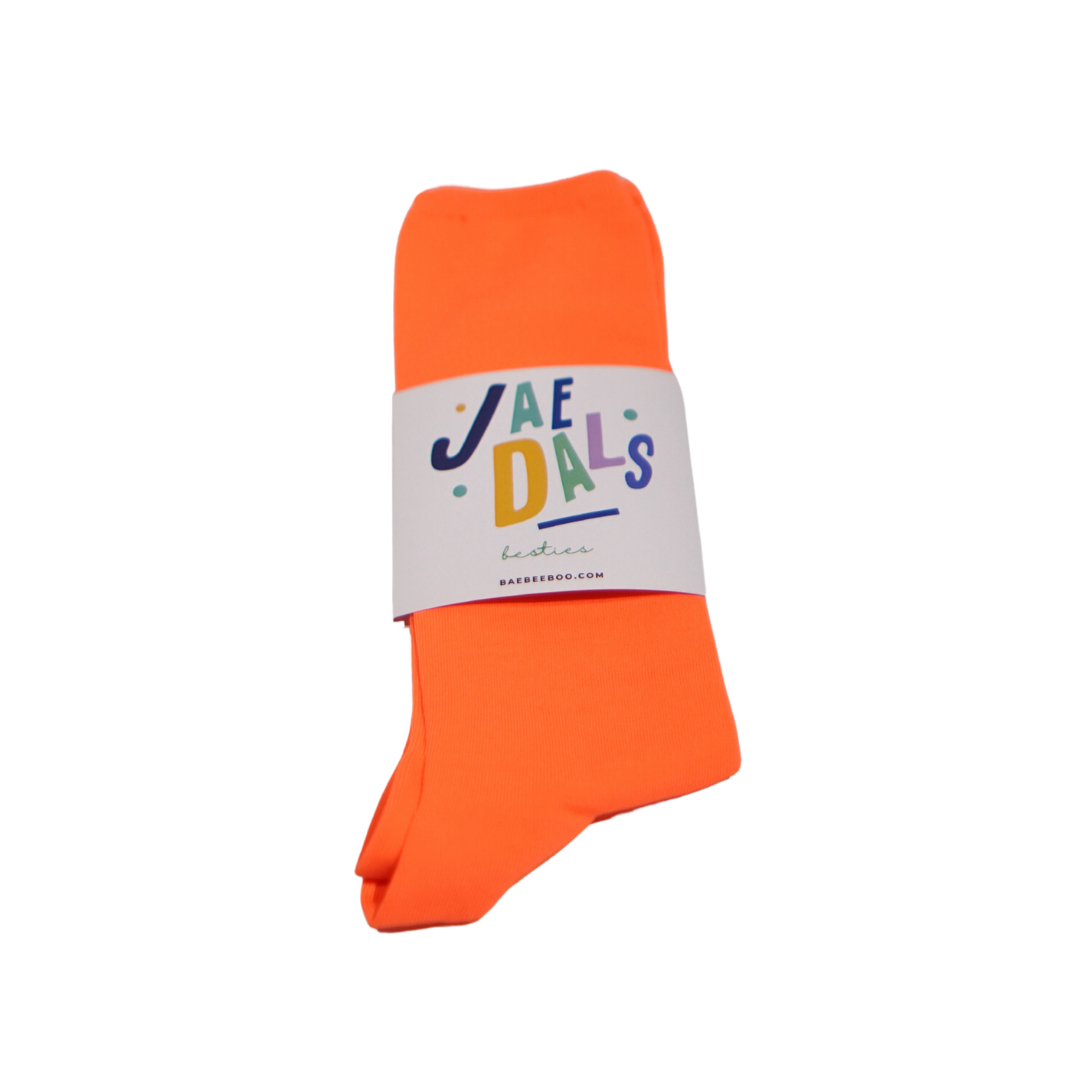 Glow Bestie Neon Orange Socks