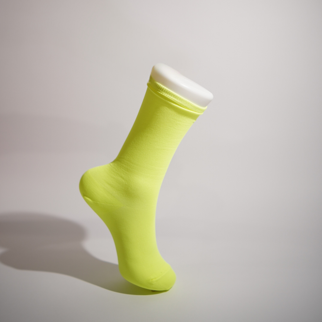 Glow Bestie Neon Yellow Socks