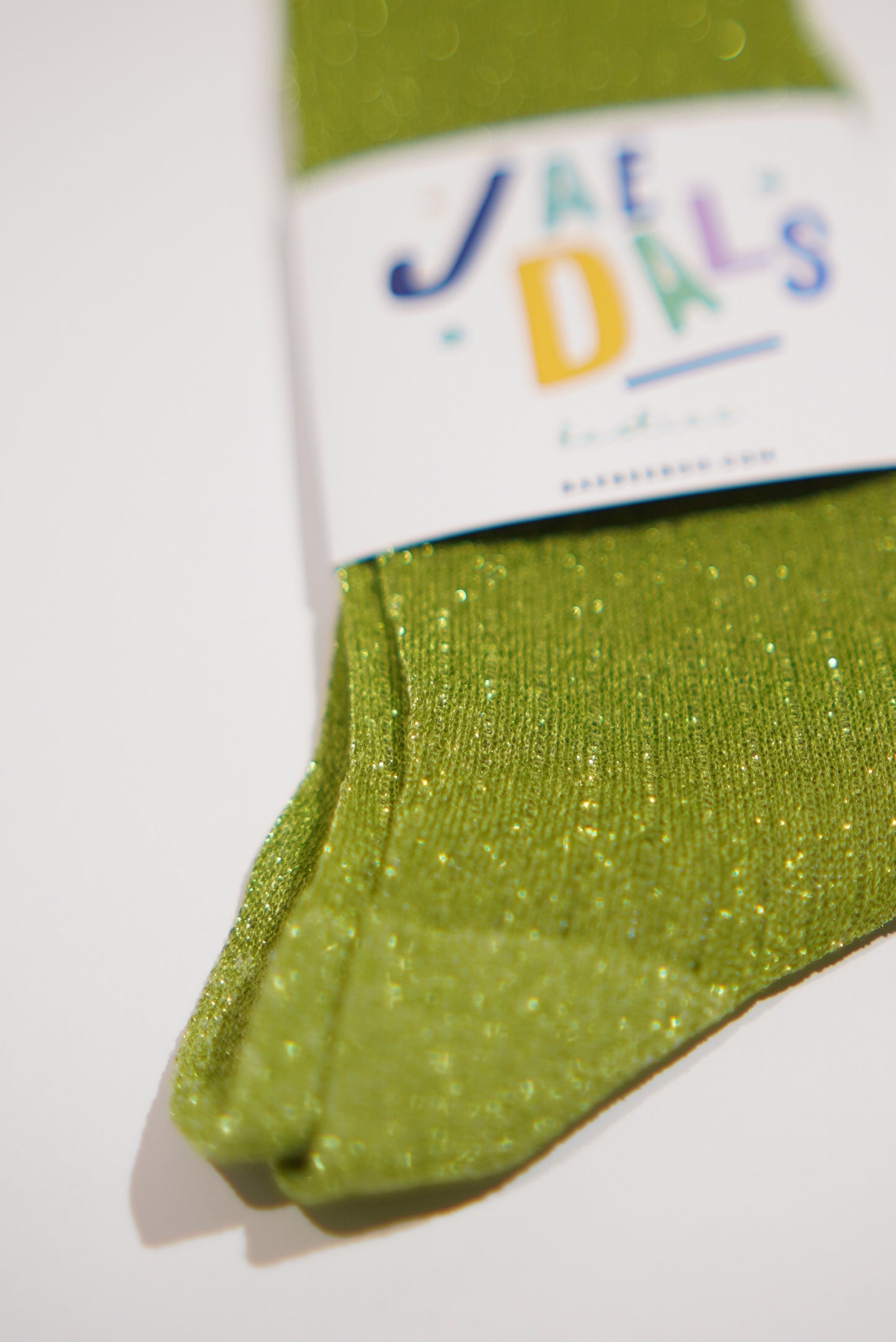 Sparkly Bestie Sheer Green Socks