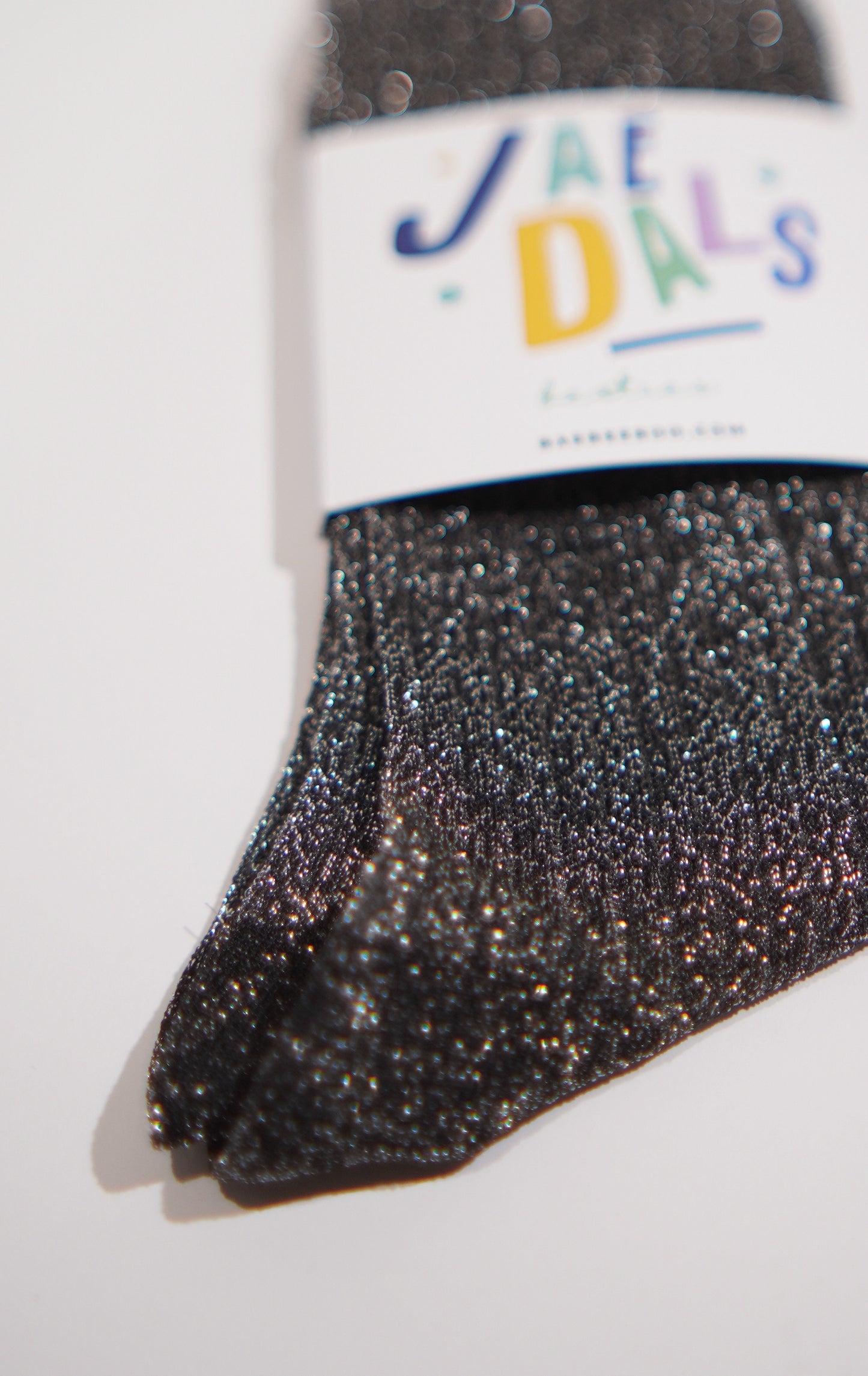 Sparkly Bestie Sheer Black Socks