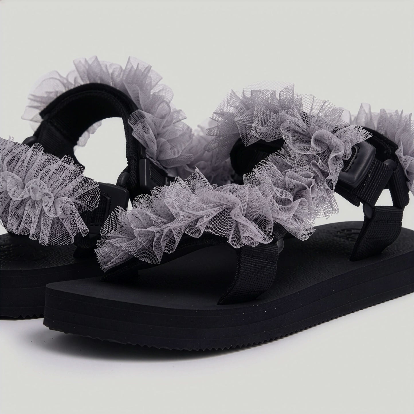 Grey Tulle Frills JaeDals 2.0