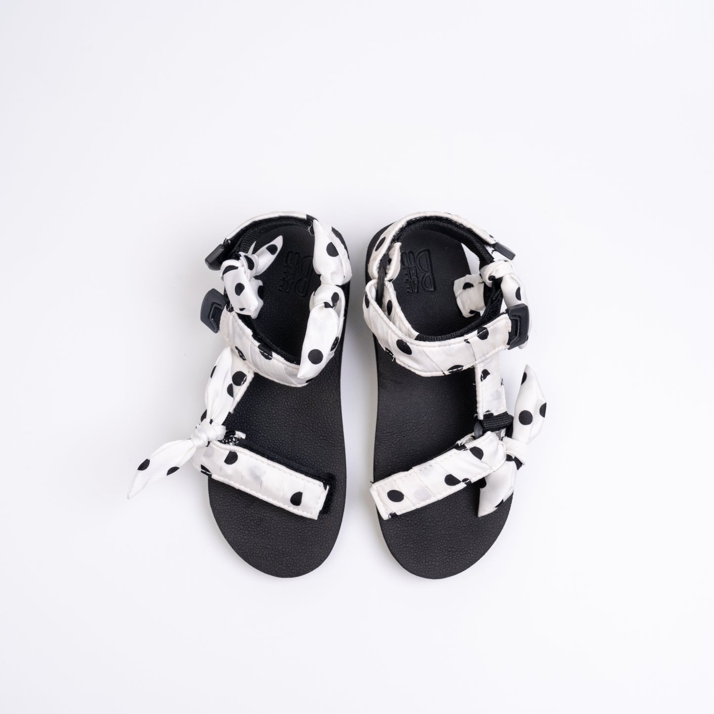Black Polka Dot On White