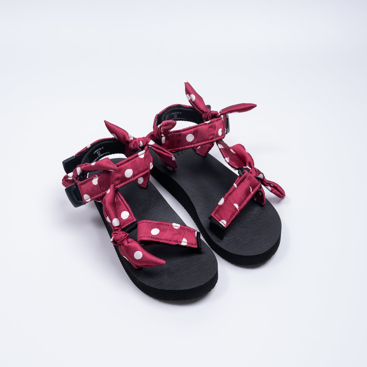 White Polka Dotty on Red JaeDals