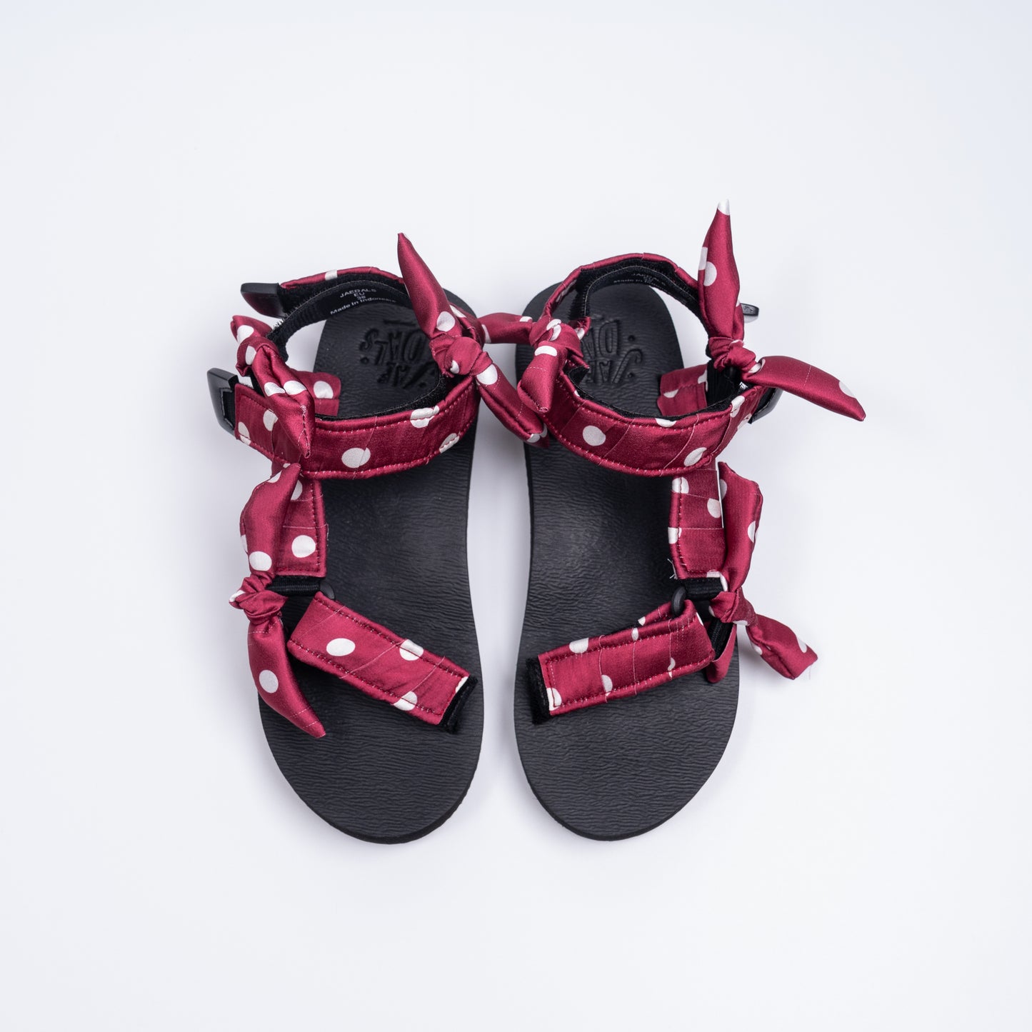 White Polka Dotty on Red JaeDals