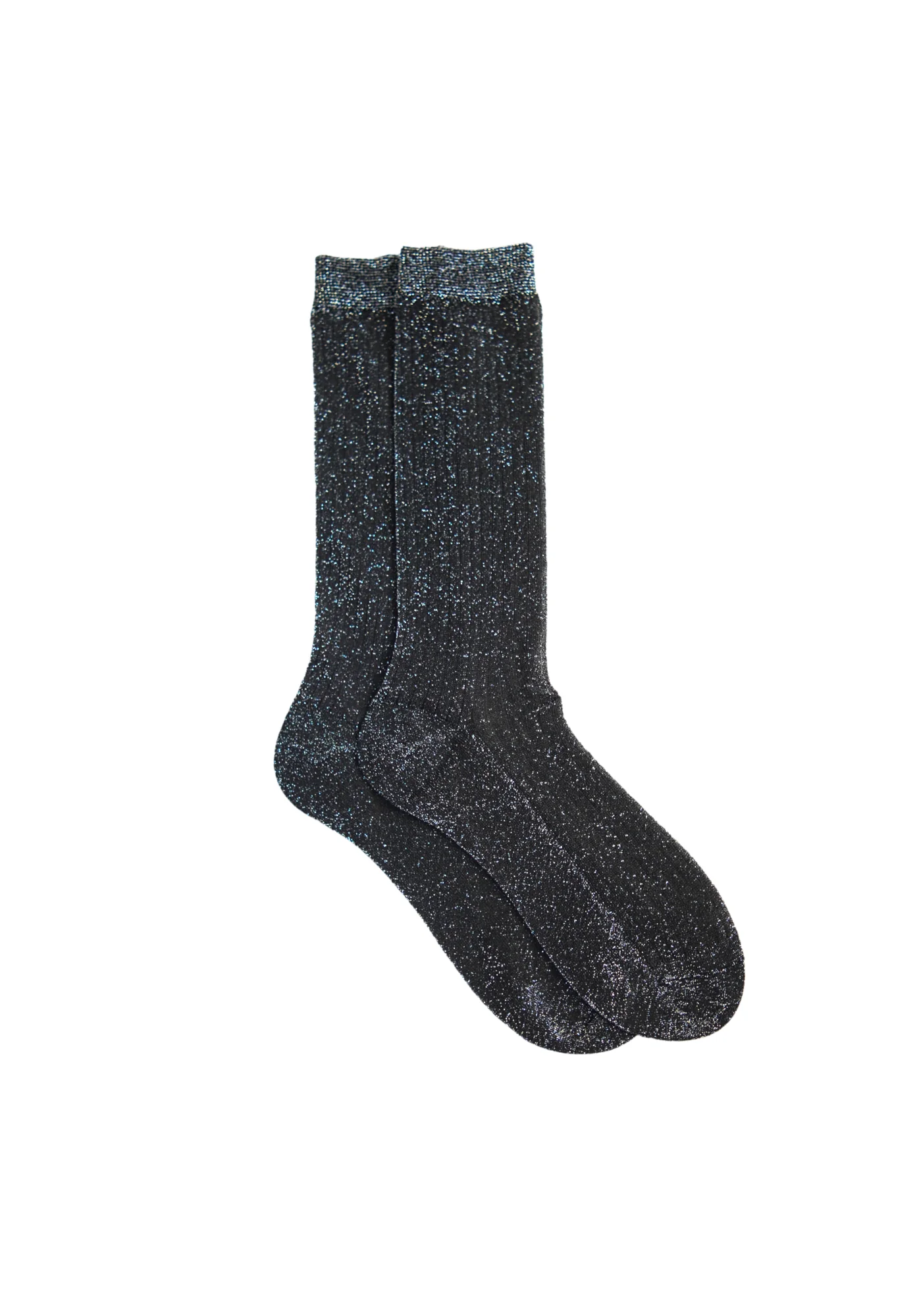 Sparkly Bestie Sheer Black Socks