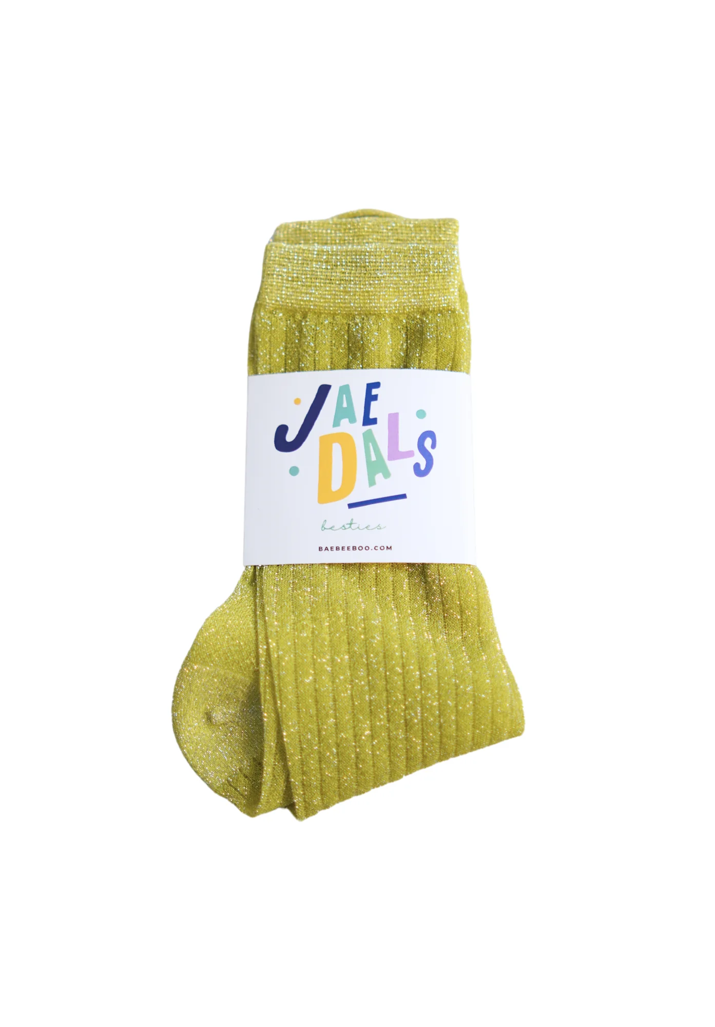 Sparkly Bestie Sheer Green Socks
