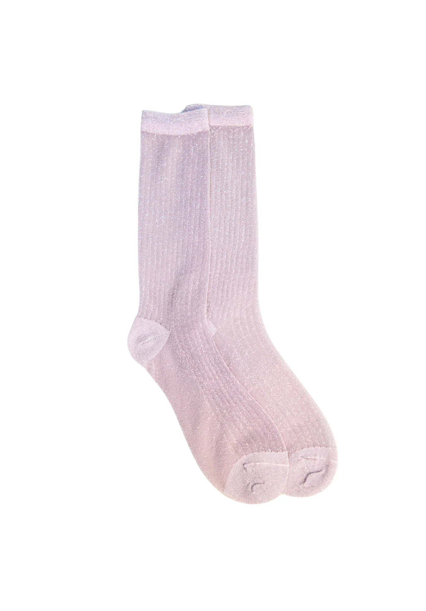 Sparkly Bestie Sheer Pink Socks