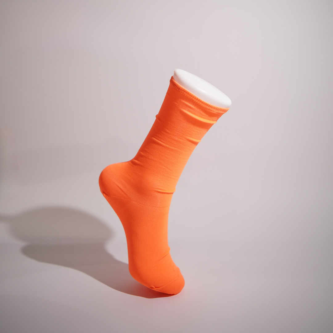 Glow Bestie Neon Orange Socks