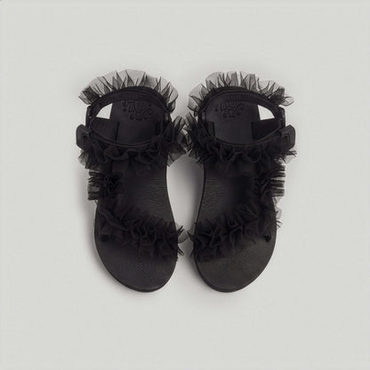 (Pre-order) Black Tulle Frills JaeDals 2.0