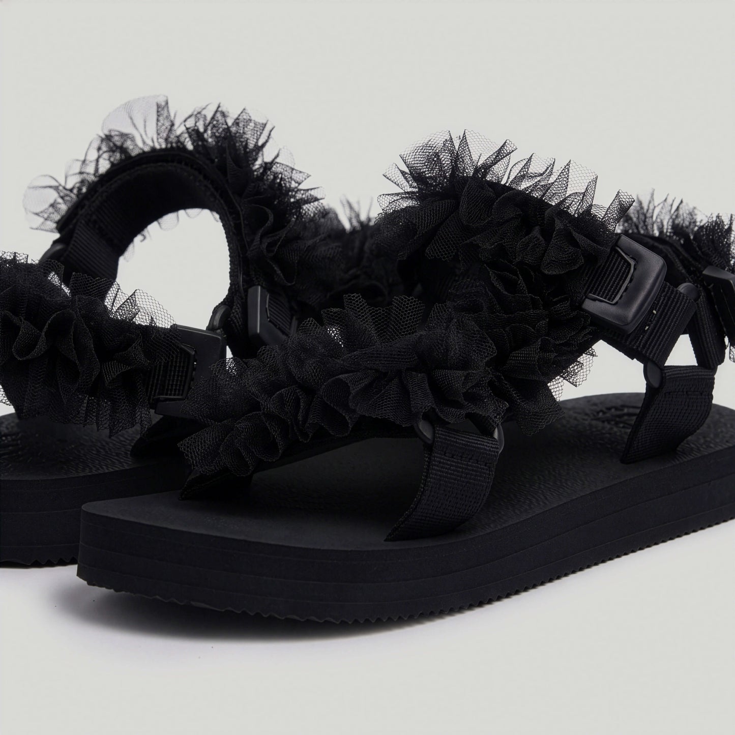 (Pre-order) Black Tulle Frills JaeDals 2.0