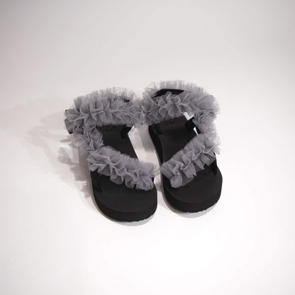 Grey Tulle Frills JaeDals 2.0