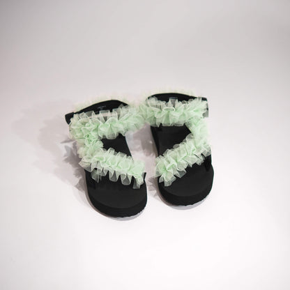 Mint Green Tulle Frills JaeDals 2.0