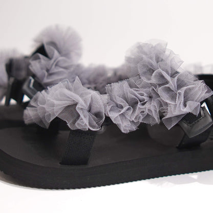 Grey Tulle Frills JaeDals 2.0