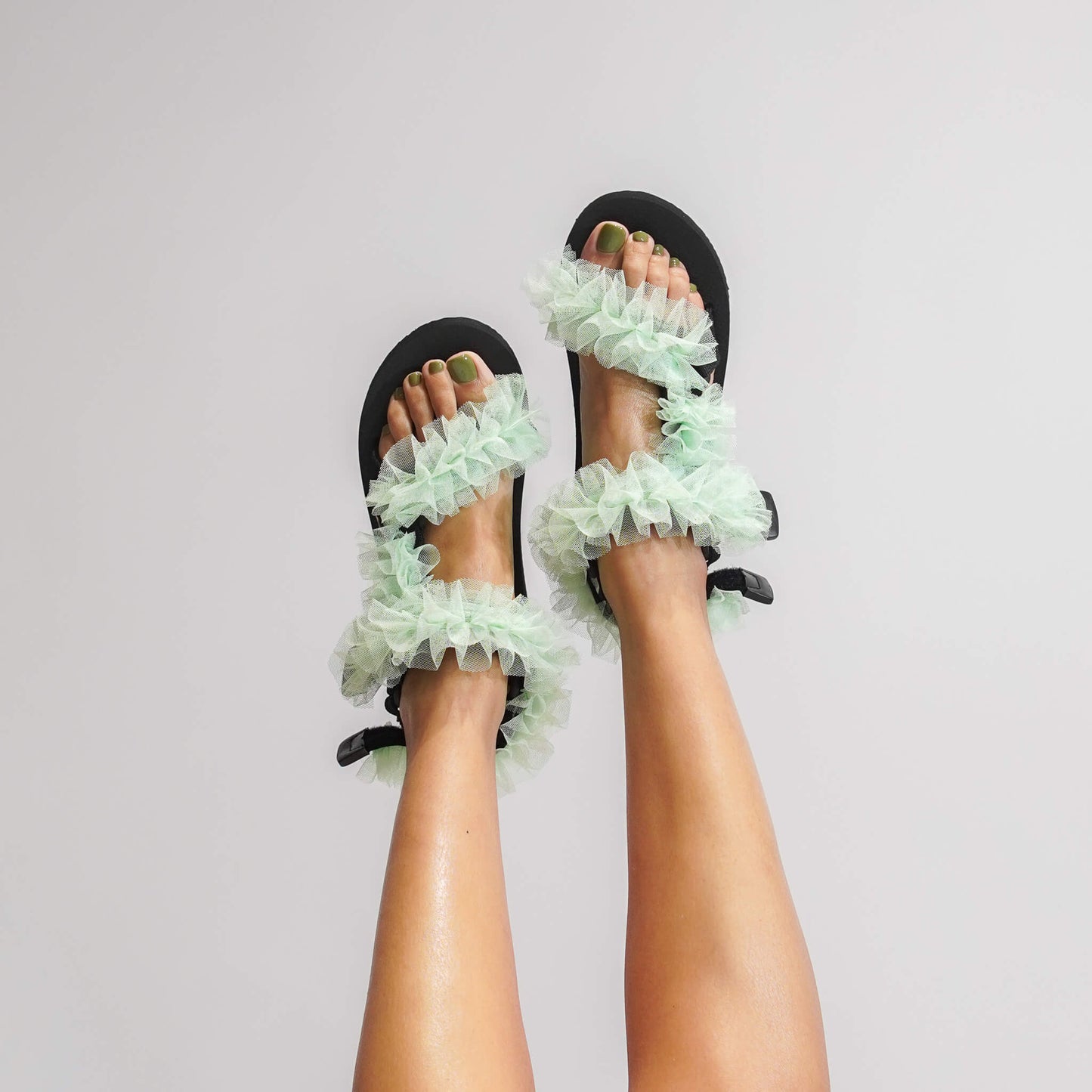 Mint Green Tulle Frills JaeDals 2.0