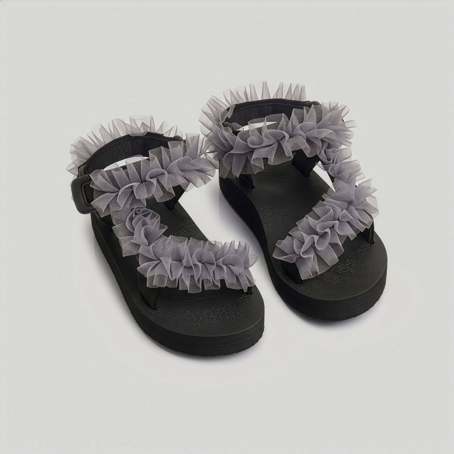 Grey Tulle Frills JaeDals 2.0