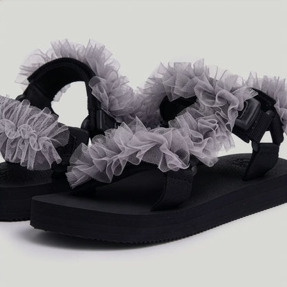 Grey Tulle Frills JaeDals 2.0