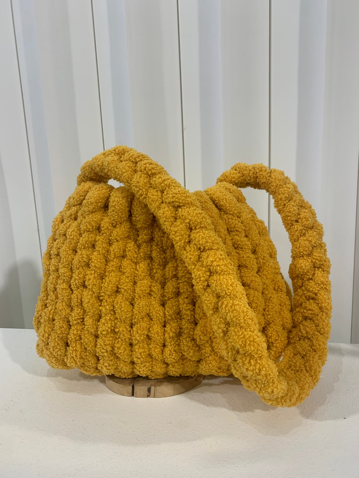 Chupachupchar Fluffy Yarn Pouf Bag