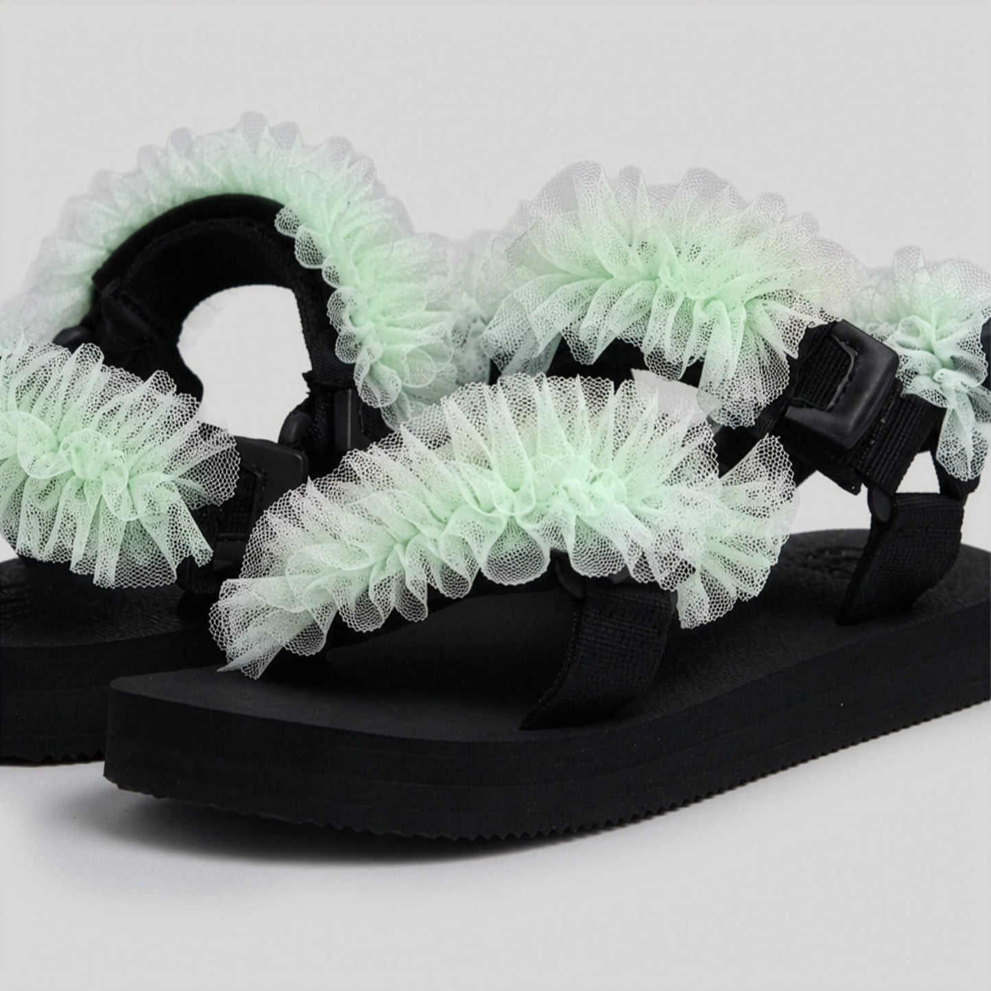 Mint Green Tulle Frills JaeDals 2.0