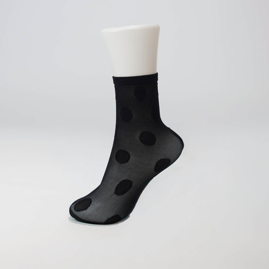 Black Polka Dot Bestie Socks