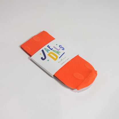 Orange Polka Dot Bestie Socks