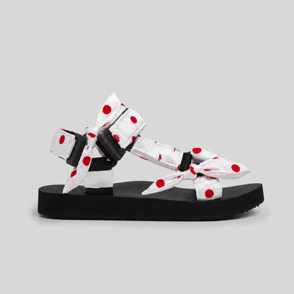 (Pre-Order) Red Polka Dotty on White JaeDals 2.0