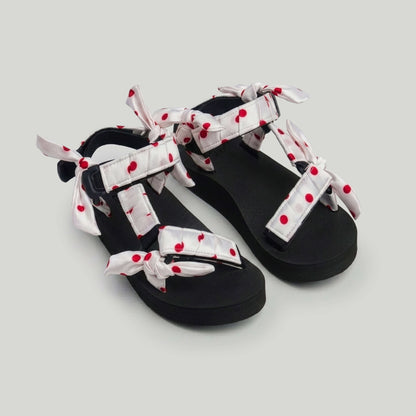 (Pre-Order) Red Polka Dotty on White JaeDals 2.0