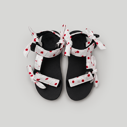 (Pre-Order) Red Polka Dotty on White JaeDals 2.0