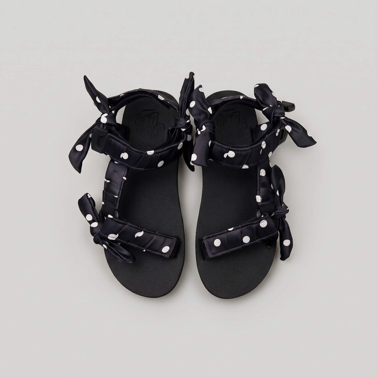 White Polka Dot On Black JaeDals 2.0