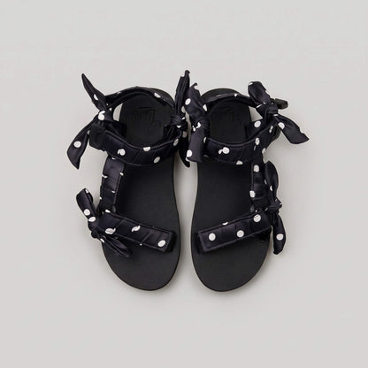 White Polka Dot On Black JaeDals 2.0