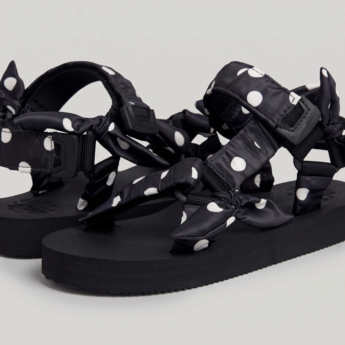 White Polka Dot On Black JaeDals 2.0