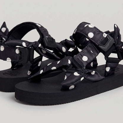 White Polka Dot On Black JaeDals 2.0