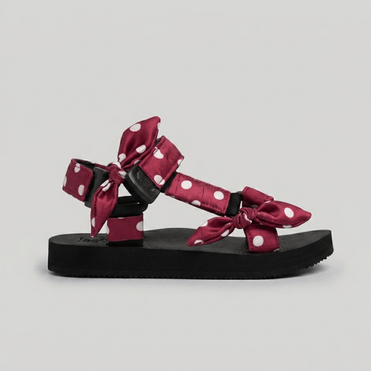 White Polka Dotty on Red JaeDals 2.0
