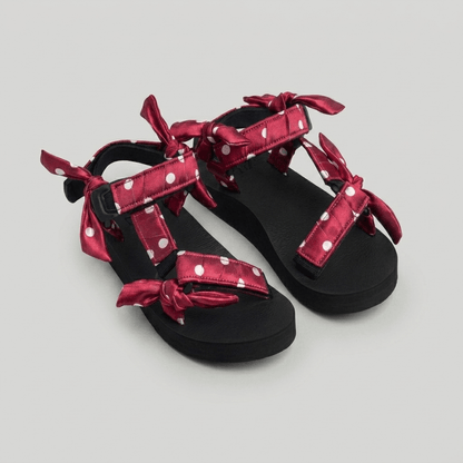 White Polka Dotty on Red JaeDals 2.0