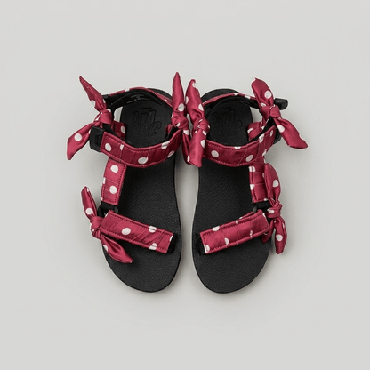 White Polka Dotty on Red JaeDals 2.0