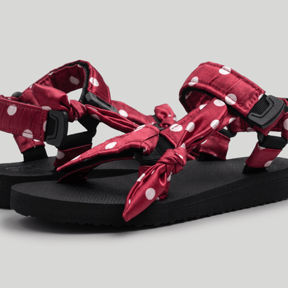 White Polka Dotty on Red JaeDals 2.0