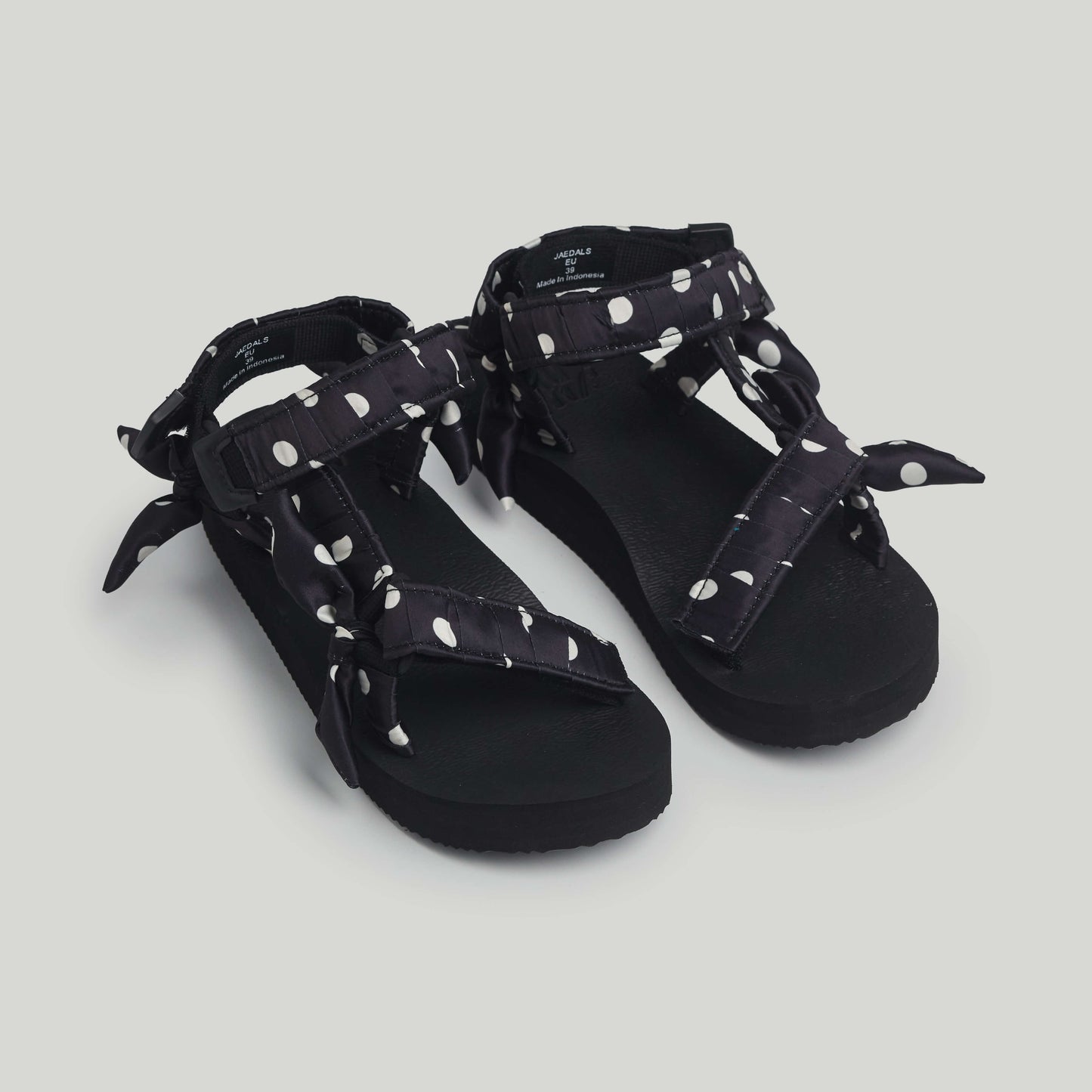 White Polka Dot On Black JaeDals 2.0