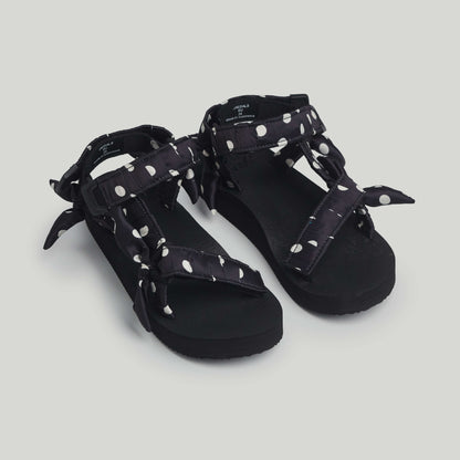 White Polka Dot On Black JaeDals 2.0