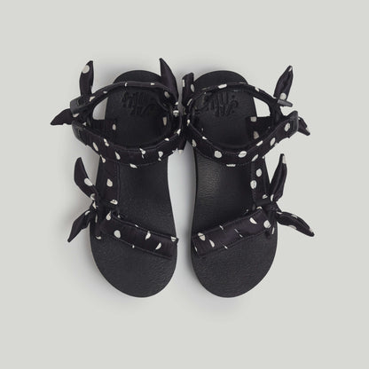 White Polka Dot On Black JaeDals 2.0