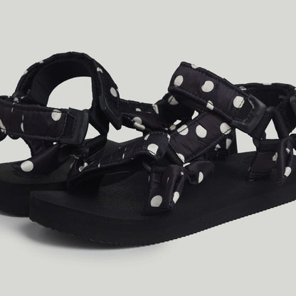 White Polka Dot On Black JaeDals 2.0